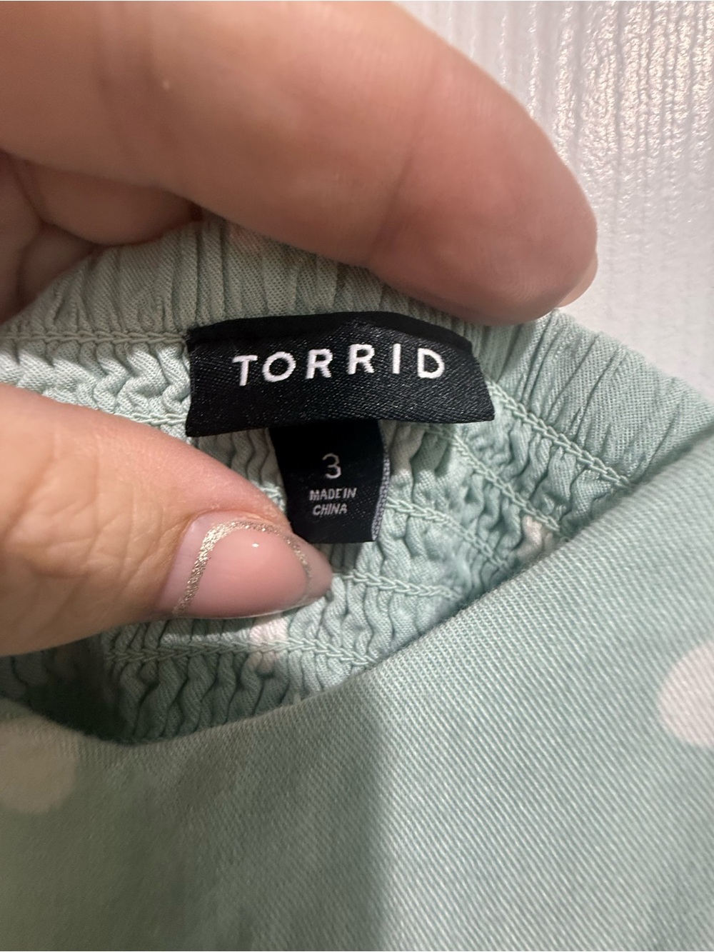 torrid Mint Green white Polka Dot Romper - Picture 5 of 6